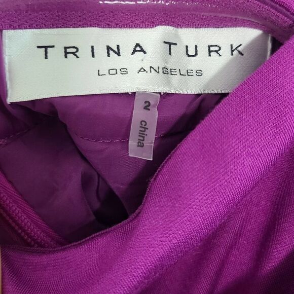 Trina Turk Purple Delphic Mini Dress size 2 - Picture 6 of 6